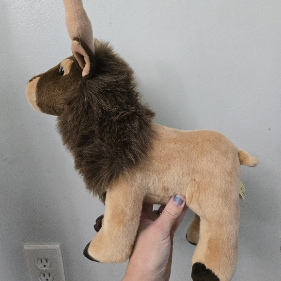 Aurora Miyoni ELK Big Realistic Plush Stuffed Buddy Brown & Tan - Picture 7 of 12